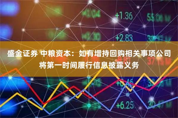 盛金证券 中粮资本：如有增持回购相关事项公司将第一时间履行信息披露义务