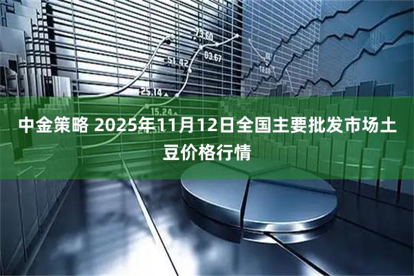 中金策略 2025年11月12日全国主要批发市场土豆价格行情