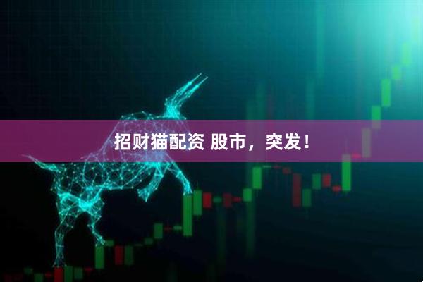 招财猫配资 股市，突发！