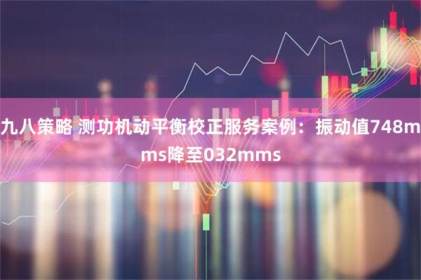 九八策略 测功机动平衡校正服务案例：振动值748mms降至032mms